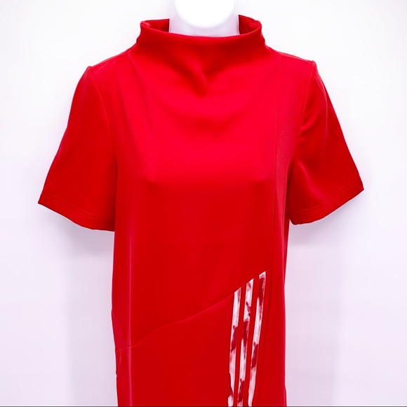 NEW Adidas Danielle Cathari Red Shift Dress Sz XS - Picture 10 of 13